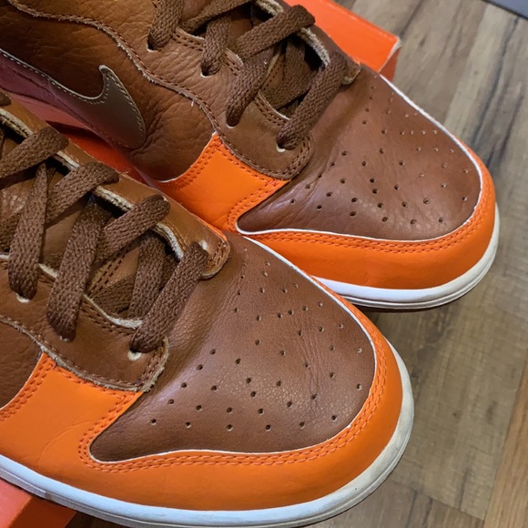 2007 Nike dunk high premium orange blaze - Picture 10 of 16